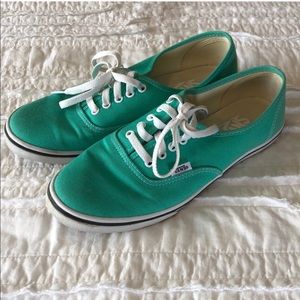 Vans Mint Green Shoes 8.5 Women